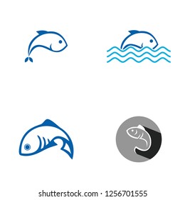 set collection fish logo