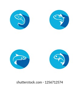 set collection fish logo