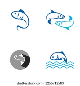 set collection fish logo
