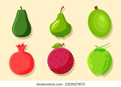 Set Collection of Fruit Element