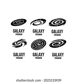 set collection Galaxy logo icon design vector illustration