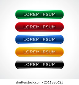 Set collection gradients button set. Web icons. Isolated on white background.