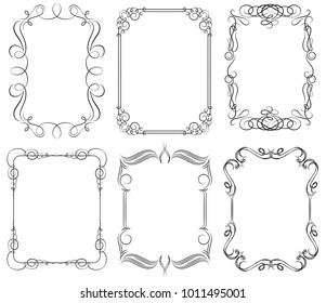 Set Collection Graphic Frames Stock Vector (Royalty Free) 1011495001 ...