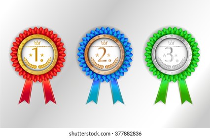 Set Collection Group Three Modern Numbered Stock Vector (Royalty Free ...