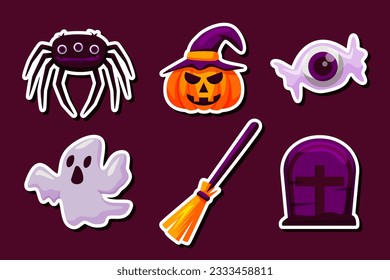 Set Collection of Halloween Sticker