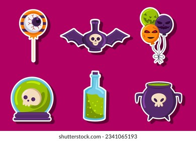 Set Collection of Halloween Sticker