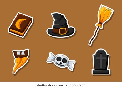 Set Collection of Halloween Sticker