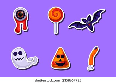 Set Collection of Halloween Sticker