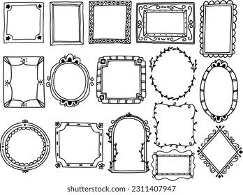 Set Collection Hand drawn Coffee Shop Equipment Tools Illustration vector