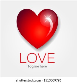 Set Collection of Heart Love Care logo Icon Symbol Sign Template - EPS 10