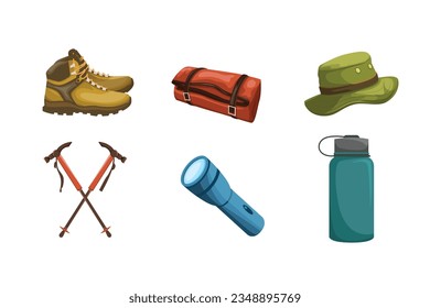 Set Collection of Hiking Element