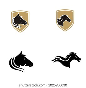 Set collection horse logo
