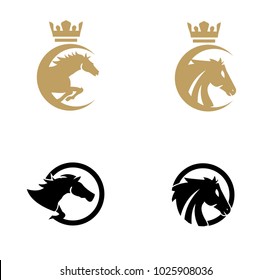 Set Collection Horse Logo Stock Vector (Royalty Free) 1025908036 ...