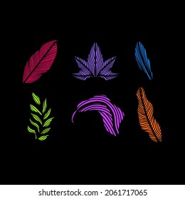 Set collection leaves tropical gradient design