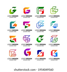 Set-Kollektionsbrief-Design-Vorlage G