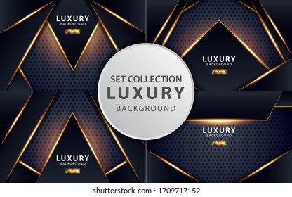 set collection modern dark blue background on textured  circle.digital template.can be used in cover design, poster, flyer, book design, website backgrounds or advertising.vector illustration.