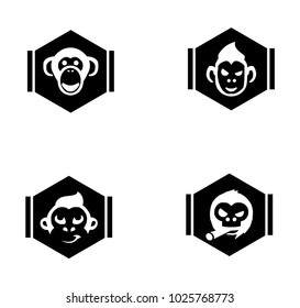 Set collection monkey logo