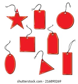 Set of collection price labels. Vector illustration