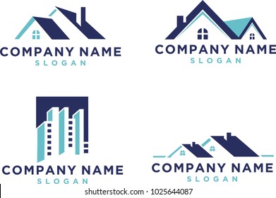 Set collection real estate logo