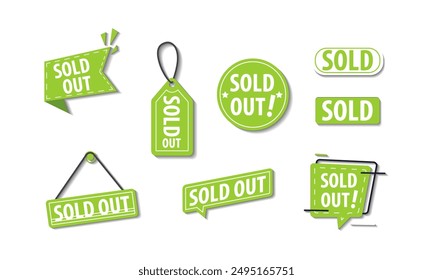 set of collection of sold out stiker