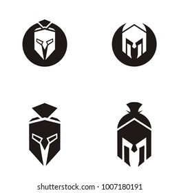 Set collection spartan logo