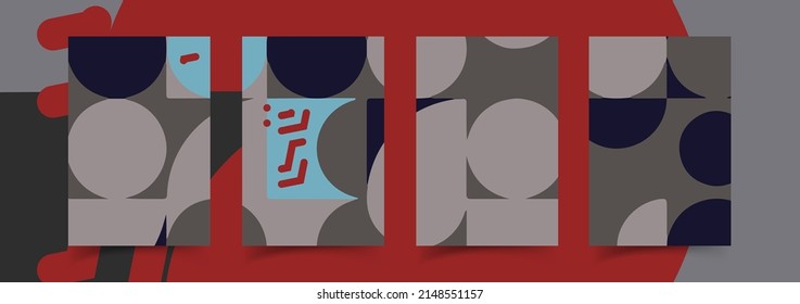 Set collection of square banner layout.abstract, minimal, modern background template design for social media post, stories, story, flyer, brochure, web ad page.
