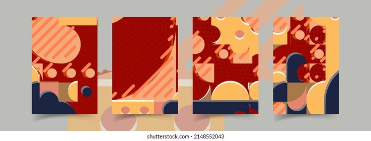 Set collection of square banner layout.abstract, minimal, modern background template design for social media post, stories, story, flyer, brochure, web ad page.