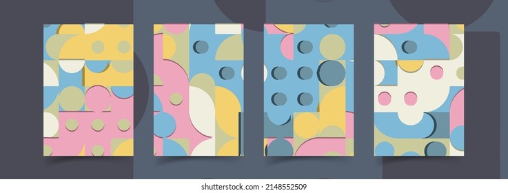 Set collection of square banner layout.abstract, minimal, modern background template design for social media post, stories, story, flyer, brochure, web ad page.