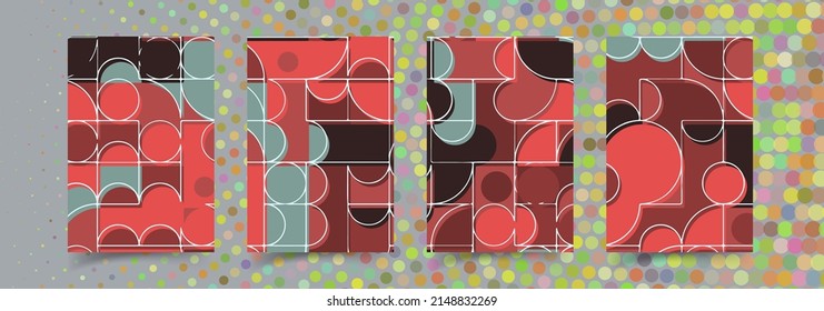 Set collection of square banner layout.abstract, minimal, modern background template design for social media post, stories, story, flyer, brochure, web ad page.