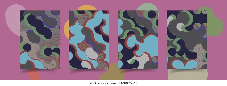 Colección de diseño cuadrado de banners.diseño abstracto, mínimo, moderno de plantillas de fondo para publicaciones en medios sociales, historias, historias, volantes, folletos, páginas de anuncios web. 