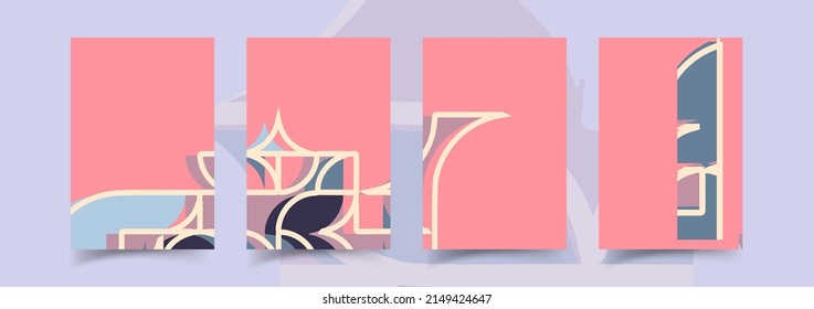 Set collection of square banner layout.abstract, minimal, modern background template design for social media post, stories, story, flyer, brochure, web ad page. 