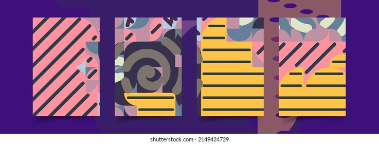 Set collection of square banner layout.abstract, minimal, modern background template design for social media post, stories, story, flyer, brochure, web ad page. 