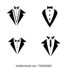 Set collection toxedo logo vector illustration