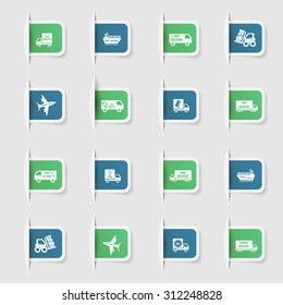 Set, a collection of unique paper stickers express delivery