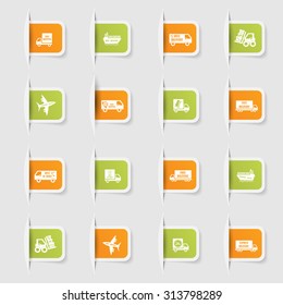 Set, a collection of unique paper stickers express delivery