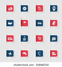 Set, a collection of unique paper stickers express delivery