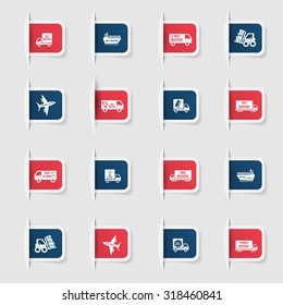 Set, a collection of unique paper stickers express delivery