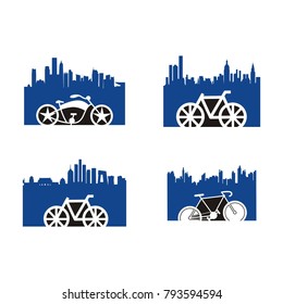 set collection variuous bike logo
