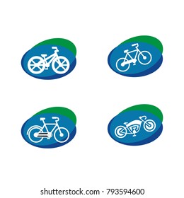 set collection variuous bike logo