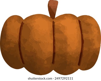 Conjunto de colección de Ilustración vectorial dibujado a mano calabazas conjunto de iconos. Decoración para el festival de la cosecha y Halloween en la temporada de otoño