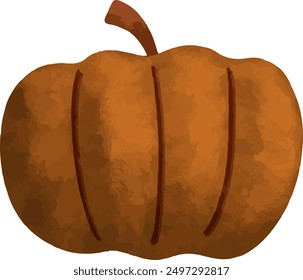 Set collection of vector illustration hand drawn pumpkins icon set. Decoration for harvest festival and Halloween on fall autumn season