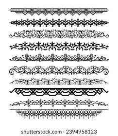 Set collection of vintage dividers	
