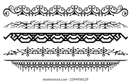 Set collection of vintage dividers	
