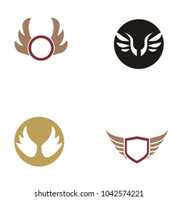 Set collection wing logo design