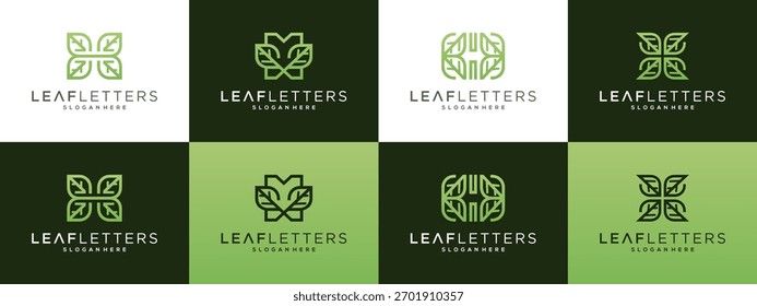 Defina as coleções da letra H com as inspirações do design do logotipo da folha.	

