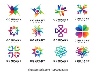 Farbiges abstraktes Circle-Logo