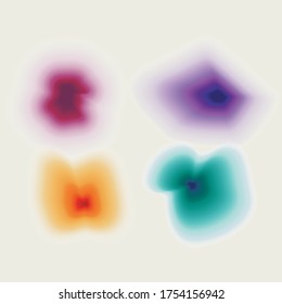 Set of color abstract color gradients. Colorful abstract gradient. Vector illustration for design, advertisement or cover