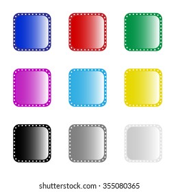 set of color app icons.
