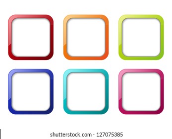 Set of color apps icons