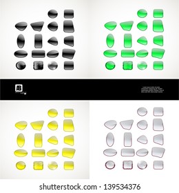 Set of color apps icons